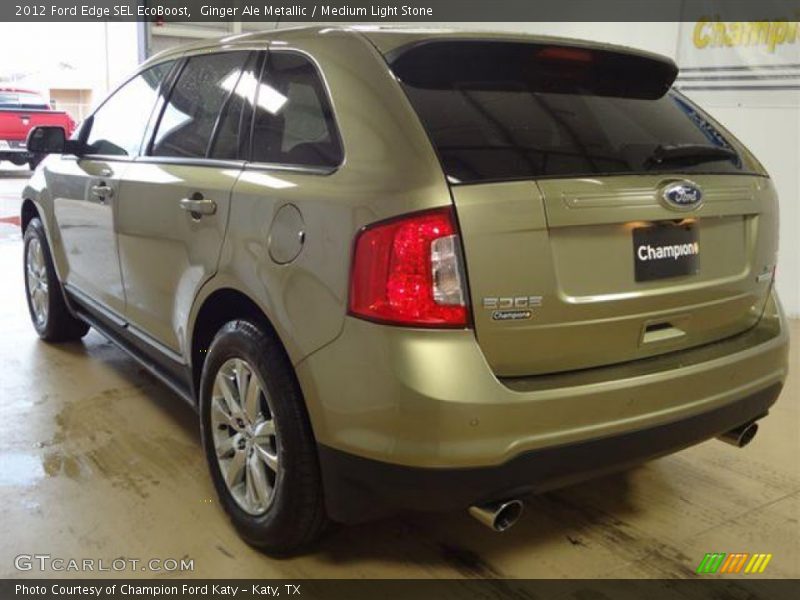 Ginger Ale Metallic / Medium Light Stone 2012 Ford Edge SEL EcoBoost