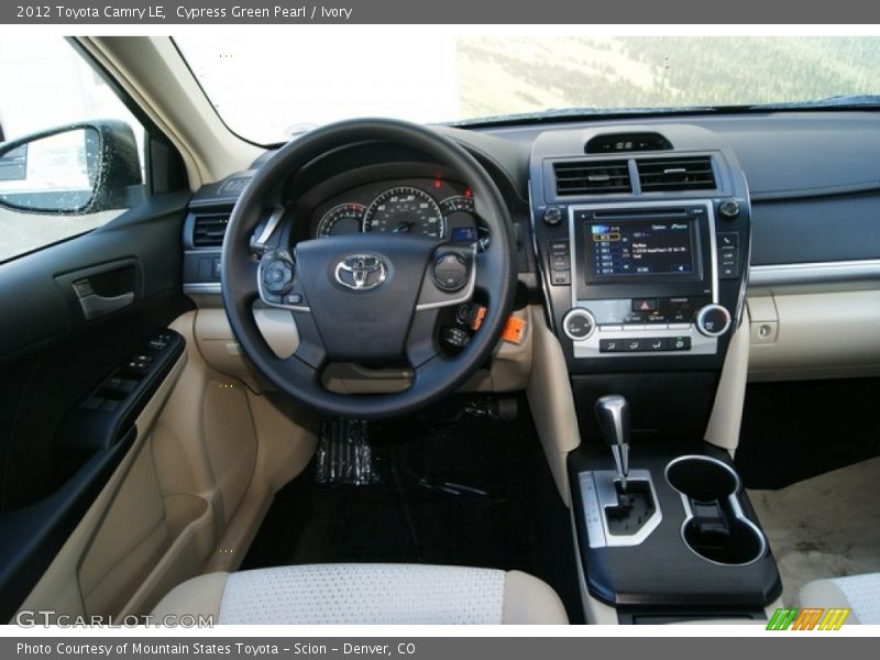 Cypress Green Pearl / Ivory 2012 Toyota Camry LE