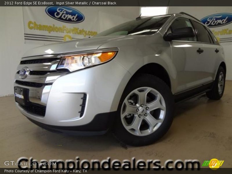 Ingot Silver Metallic / Charcoal Black 2012 Ford Edge SE EcoBoost