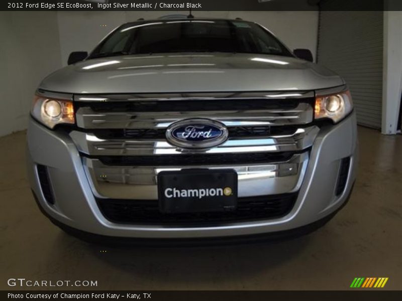 Ingot Silver Metallic / Charcoal Black 2012 Ford Edge SE EcoBoost