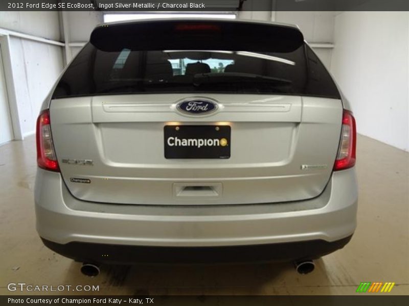 Ingot Silver Metallic / Charcoal Black 2012 Ford Edge SE EcoBoost