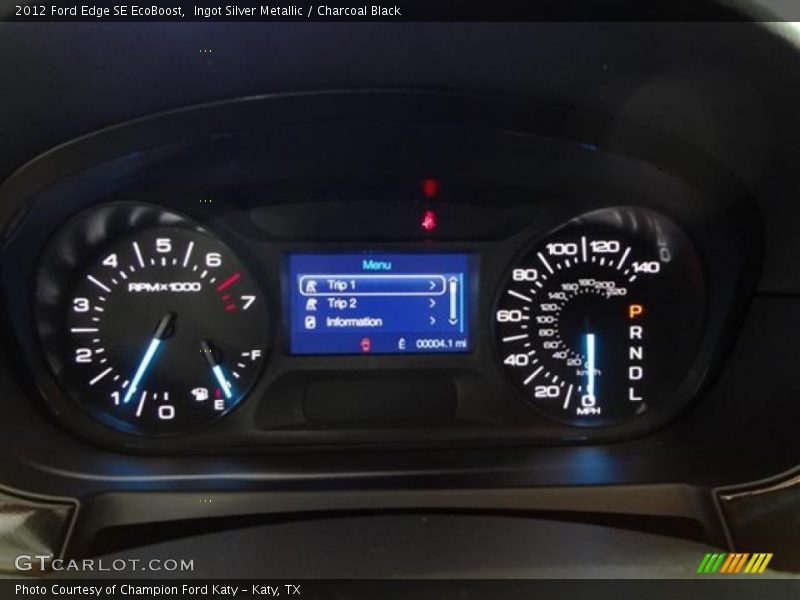 Ingot Silver Metallic / Charcoal Black 2012 Ford Edge SE EcoBoost