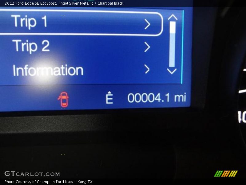 Ingot Silver Metallic / Charcoal Black 2012 Ford Edge SE EcoBoost