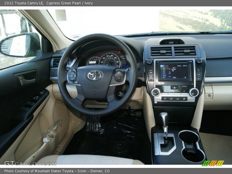 Cypress Green Pearl / Ivory 2012 Toyota Camry LE