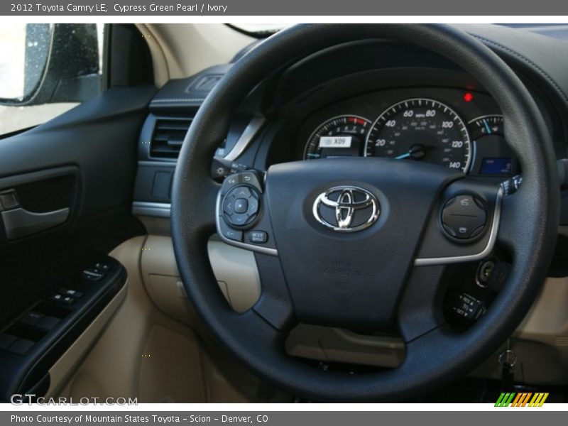 Cypress Green Pearl / Ivory 2012 Toyota Camry LE