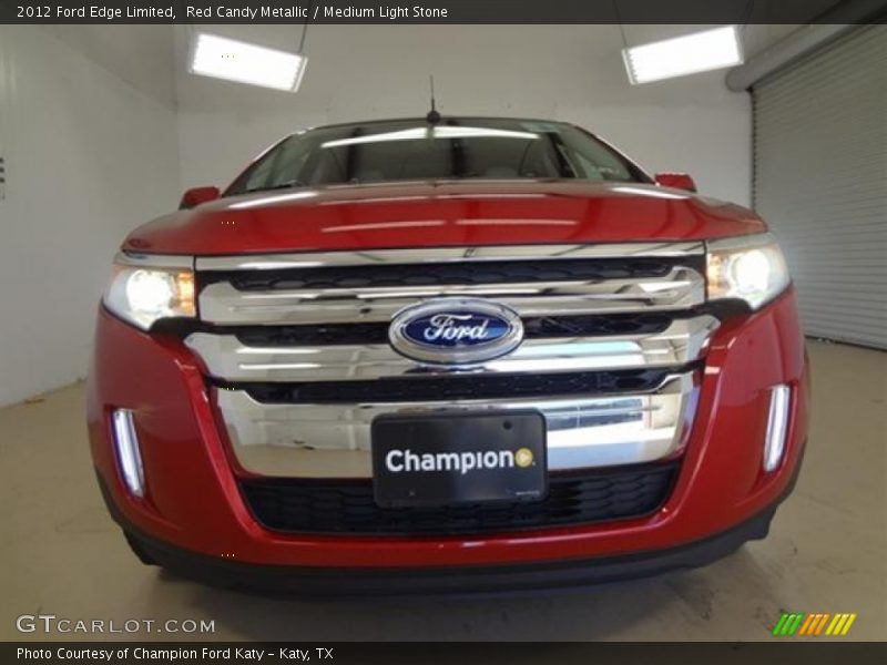 Red Candy Metallic / Medium Light Stone 2012 Ford Edge Limited