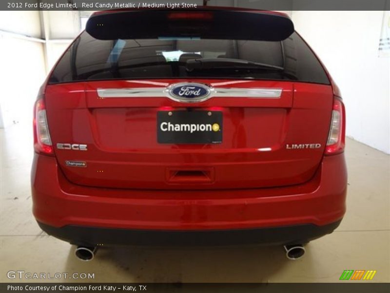 Red Candy Metallic / Medium Light Stone 2012 Ford Edge Limited