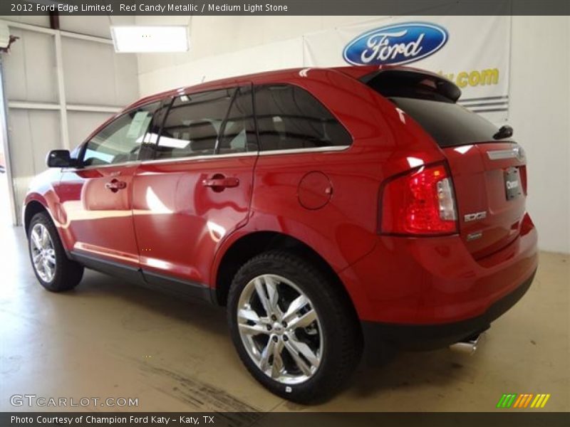 Red Candy Metallic / Medium Light Stone 2012 Ford Edge Limited