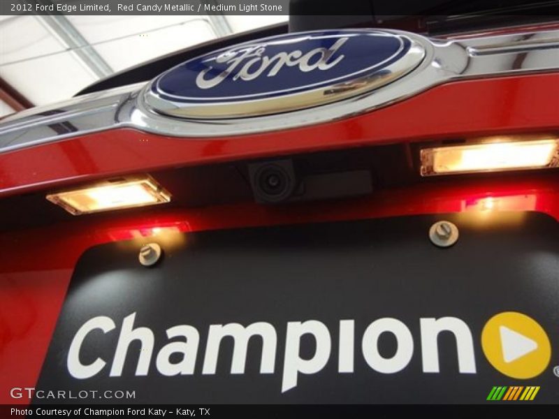 Red Candy Metallic / Medium Light Stone 2012 Ford Edge Limited