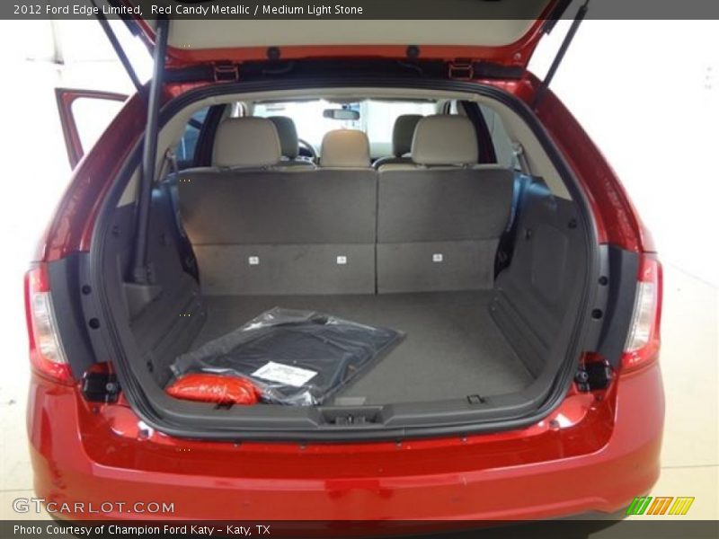 Red Candy Metallic / Medium Light Stone 2012 Ford Edge Limited