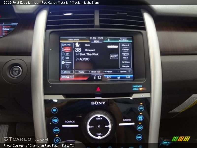 Red Candy Metallic / Medium Light Stone 2012 Ford Edge Limited