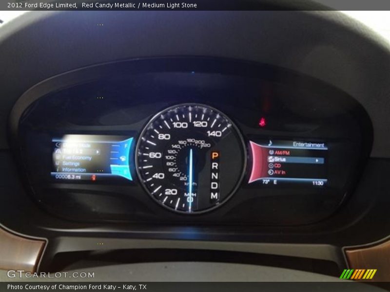 Red Candy Metallic / Medium Light Stone 2012 Ford Edge Limited