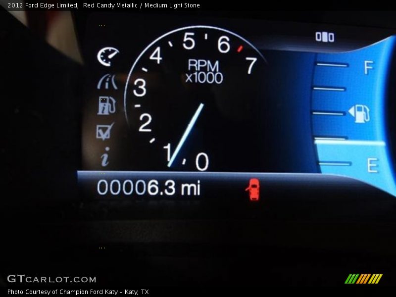 Red Candy Metallic / Medium Light Stone 2012 Ford Edge Limited
