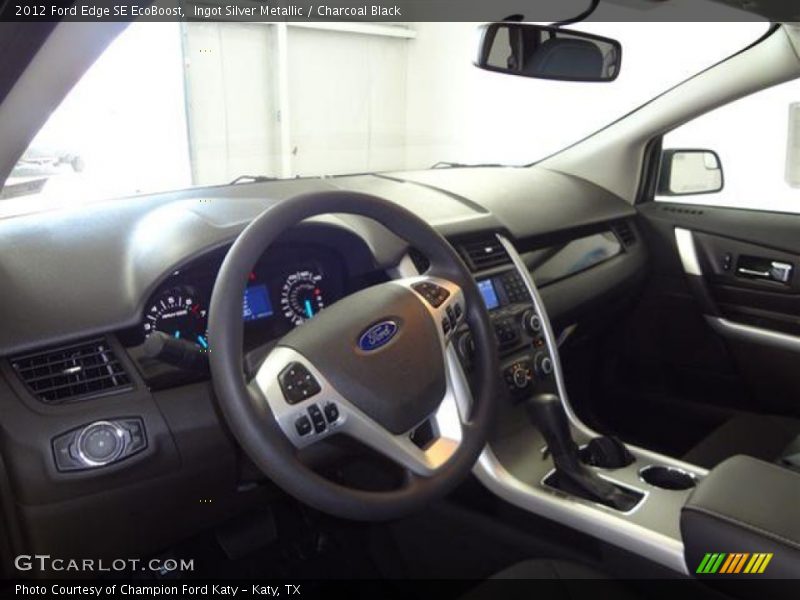 Ingot Silver Metallic / Charcoal Black 2012 Ford Edge SE EcoBoost