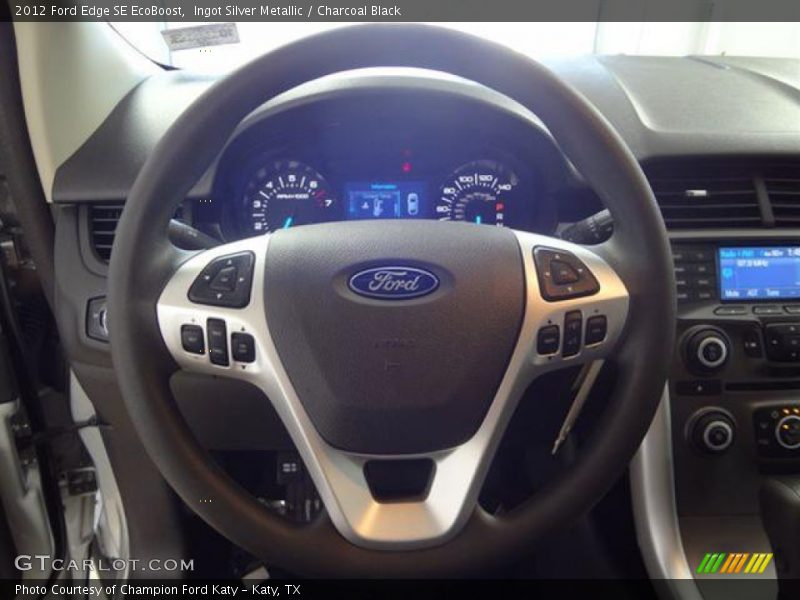 Ingot Silver Metallic / Charcoal Black 2012 Ford Edge SE EcoBoost