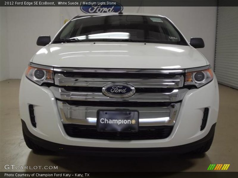 White Suede / Medium Light Stone 2012 Ford Edge SE EcoBoost