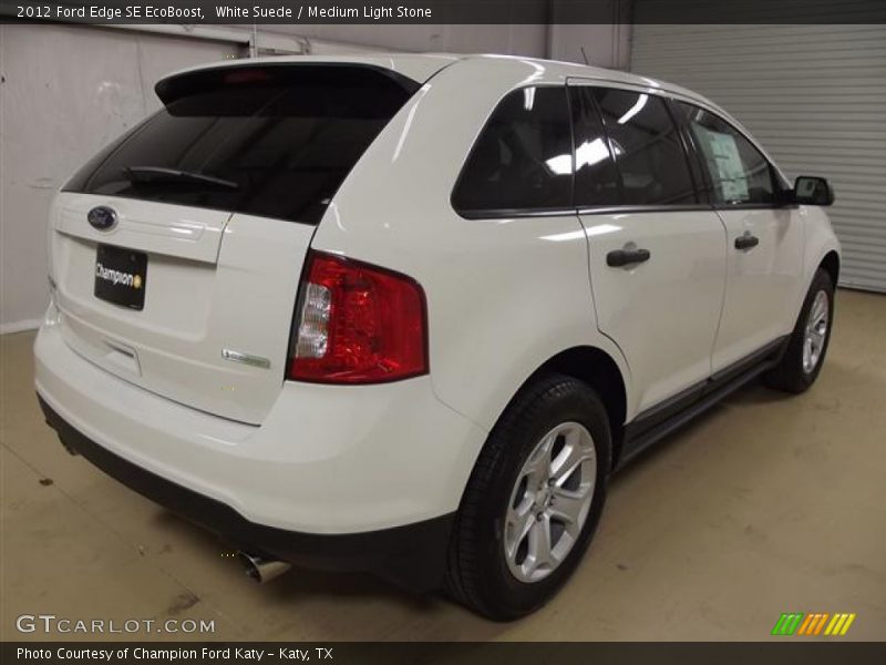 White Suede / Medium Light Stone 2012 Ford Edge SE EcoBoost