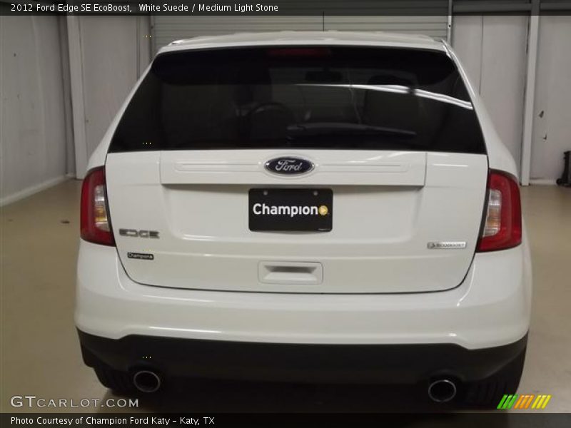 White Suede / Medium Light Stone 2012 Ford Edge SE EcoBoost