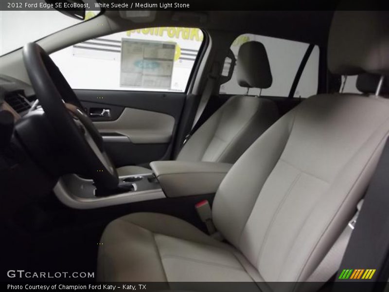 White Suede / Medium Light Stone 2012 Ford Edge SE EcoBoost
