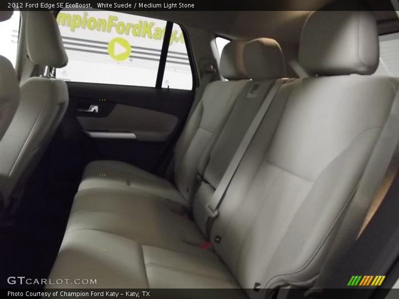 White Suede / Medium Light Stone 2012 Ford Edge SE EcoBoost