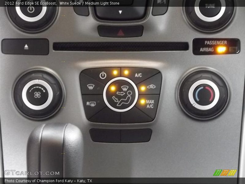 White Suede / Medium Light Stone 2012 Ford Edge SE EcoBoost