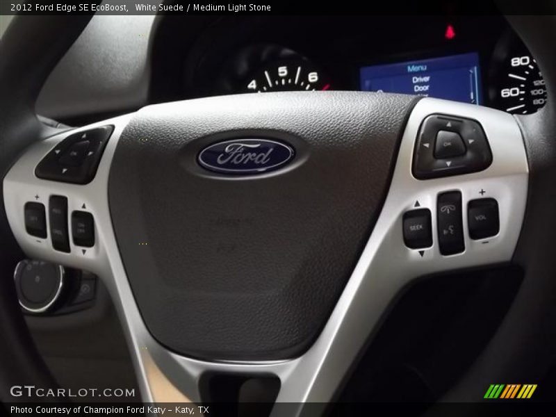 White Suede / Medium Light Stone 2012 Ford Edge SE EcoBoost