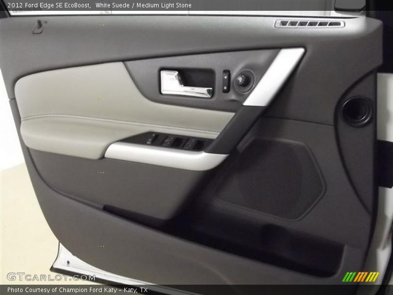 White Suede / Medium Light Stone 2012 Ford Edge SE EcoBoost