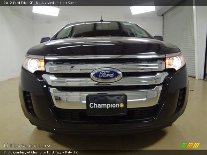 Black / Medium Light Stone 2012 Ford Edge SE