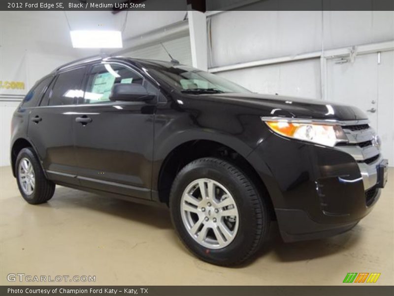 Black / Medium Light Stone 2012 Ford Edge SE