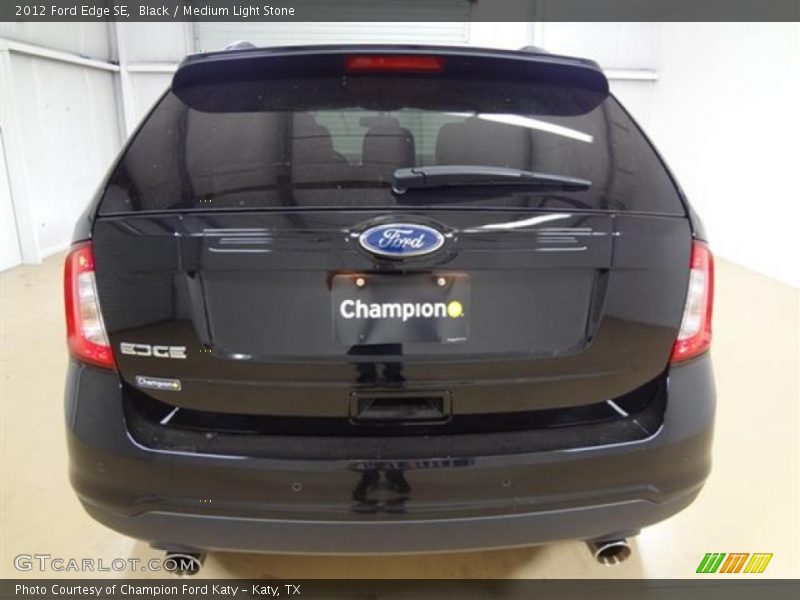 Black / Medium Light Stone 2012 Ford Edge SE