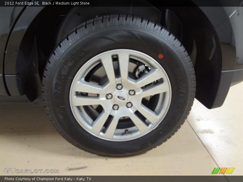 Black / Medium Light Stone 2012 Ford Edge SE