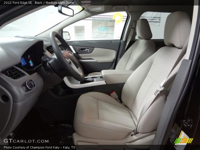 Black / Medium Light Stone 2012 Ford Edge SE