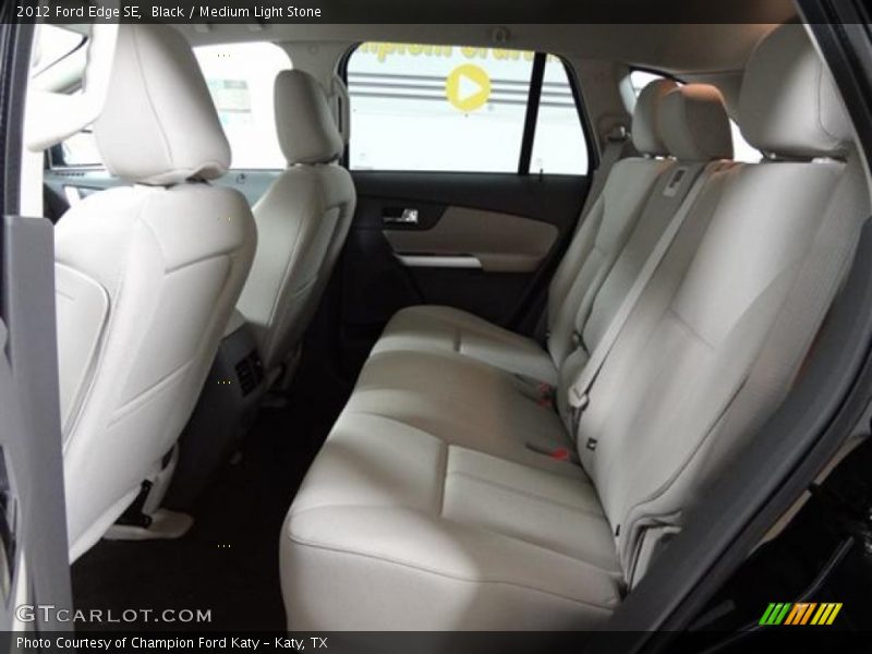 Black / Medium Light Stone 2012 Ford Edge SE