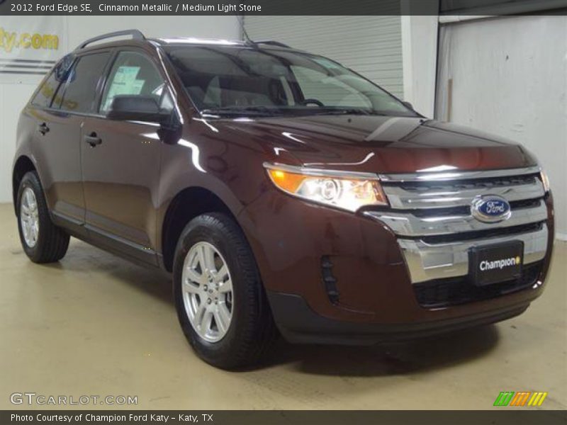 Cinnamon Metallic / Medium Light Stone 2012 Ford Edge SE