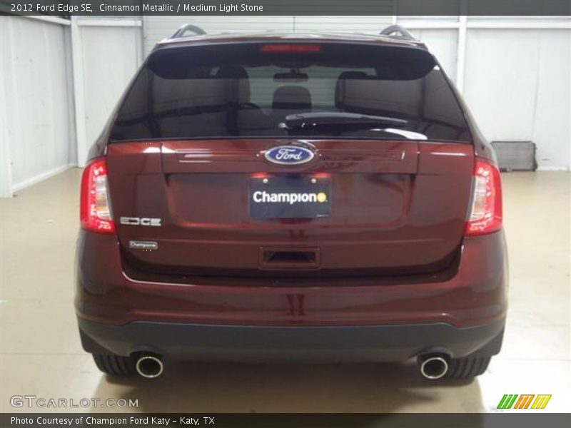 Cinnamon Metallic / Medium Light Stone 2012 Ford Edge SE