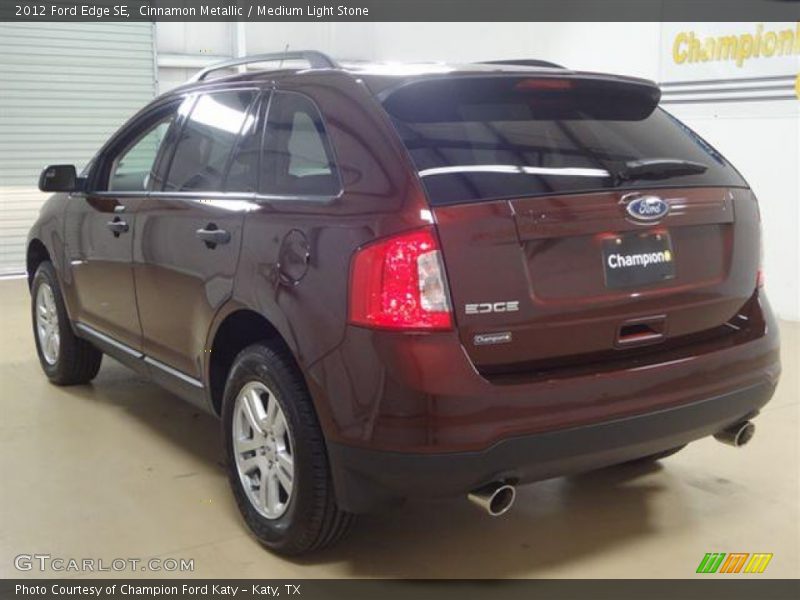 Cinnamon Metallic / Medium Light Stone 2012 Ford Edge SE