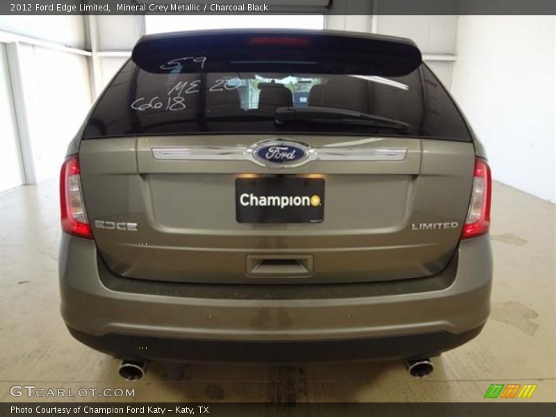 Mineral Grey Metallic / Charcoal Black 2012 Ford Edge Limited