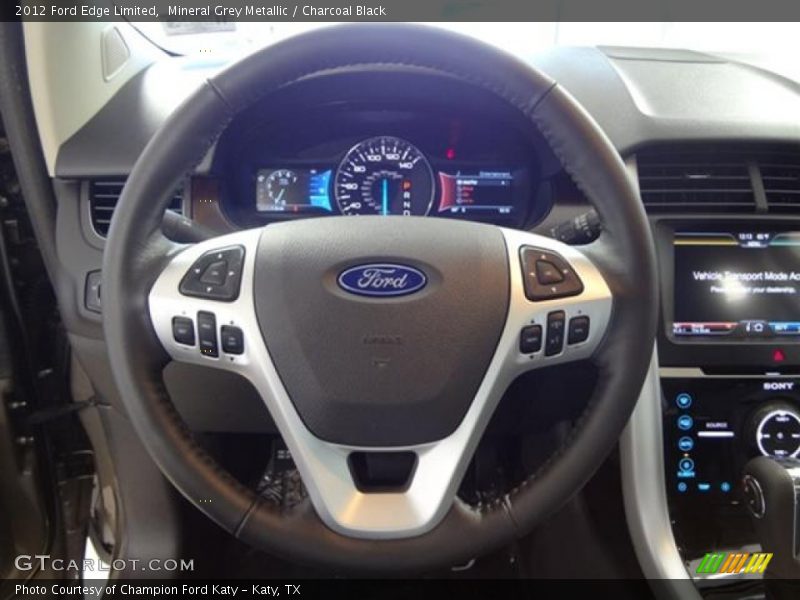 Mineral Grey Metallic / Charcoal Black 2012 Ford Edge Limited