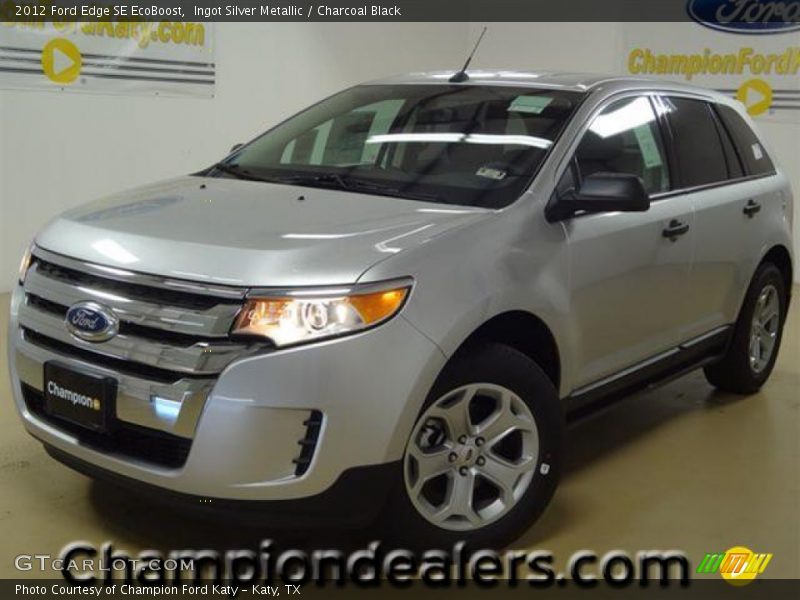 Ingot Silver Metallic / Charcoal Black 2012 Ford Edge SE EcoBoost