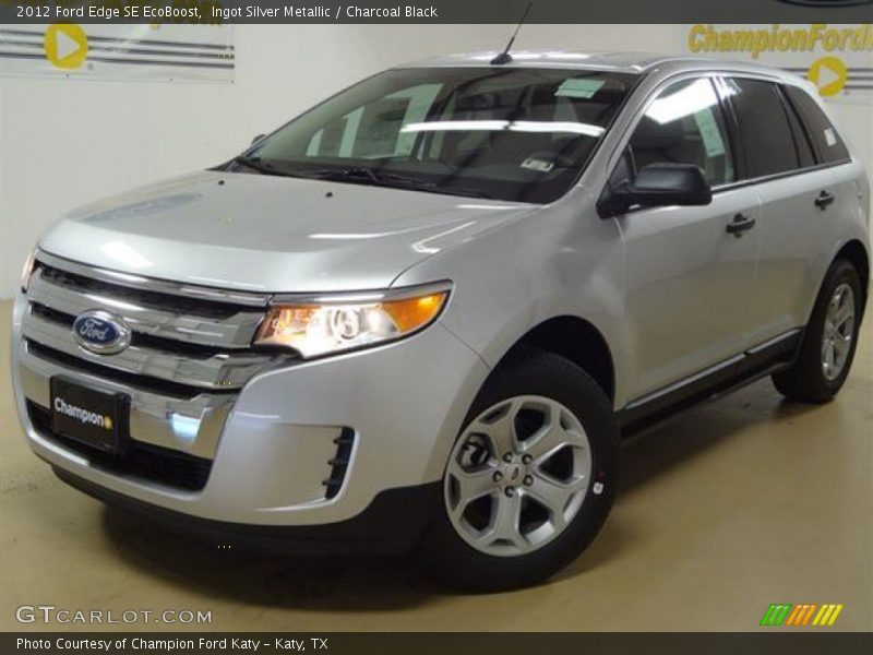 Ingot Silver Metallic / Charcoal Black 2012 Ford Edge SE EcoBoost