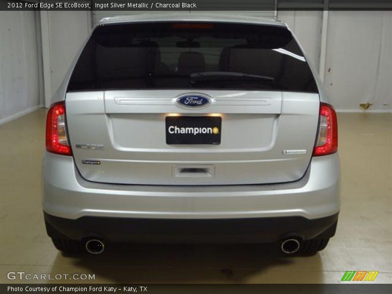 Ingot Silver Metallic / Charcoal Black 2012 Ford Edge SE EcoBoost
