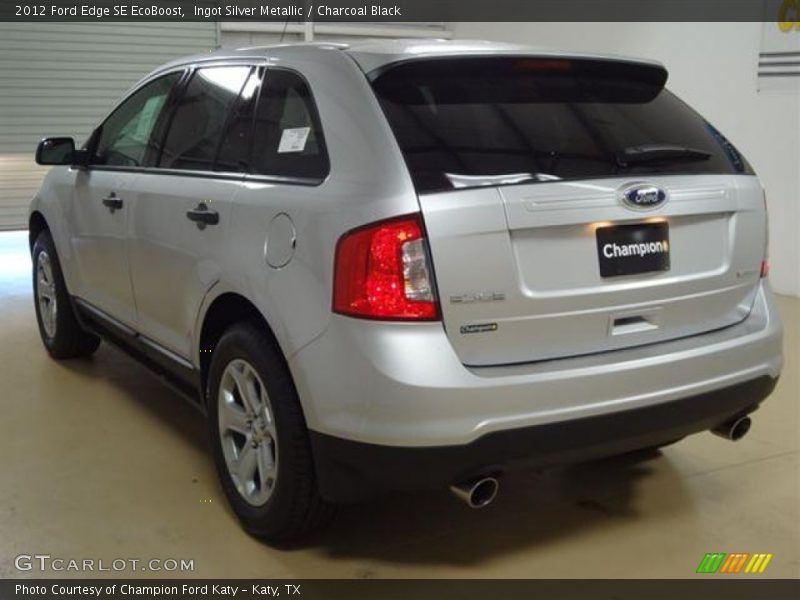 Ingot Silver Metallic / Charcoal Black 2012 Ford Edge SE EcoBoost