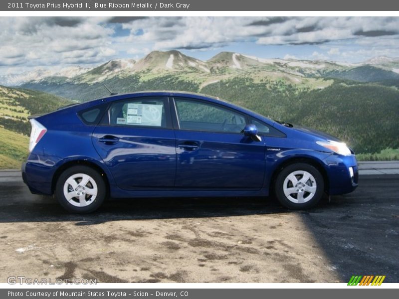 Blue Ribbon Metallic / Dark Gray 2011 Toyota Prius Hybrid III