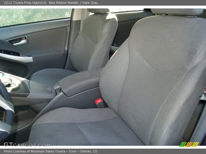 Blue Ribbon Metallic / Dark Gray 2011 Toyota Prius Hybrid III