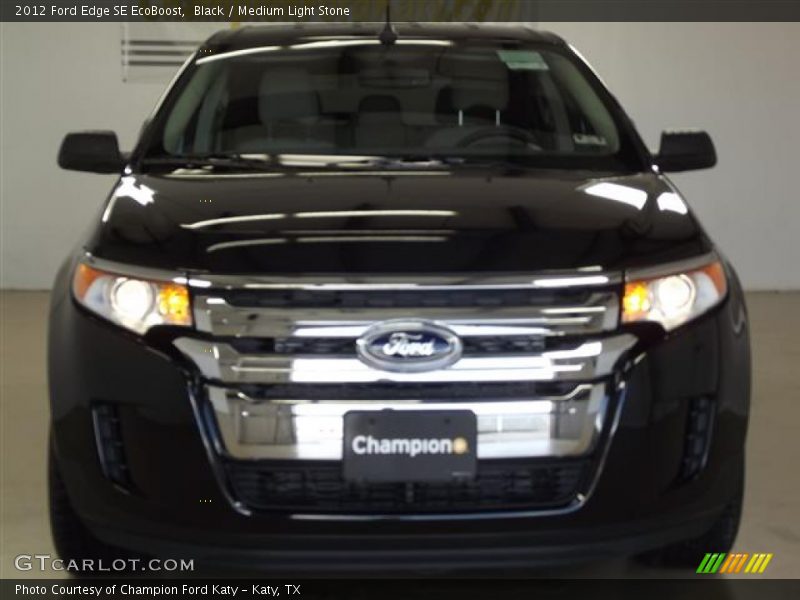 Black / Medium Light Stone 2012 Ford Edge SE EcoBoost