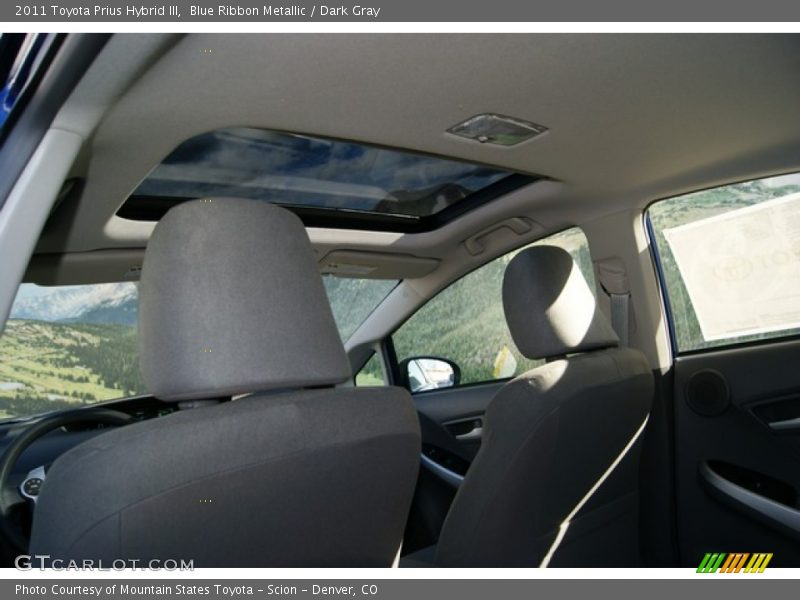 Blue Ribbon Metallic / Dark Gray 2011 Toyota Prius Hybrid III