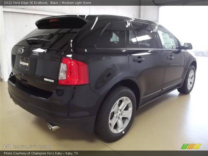 Black / Medium Light Stone 2012 Ford Edge SE EcoBoost