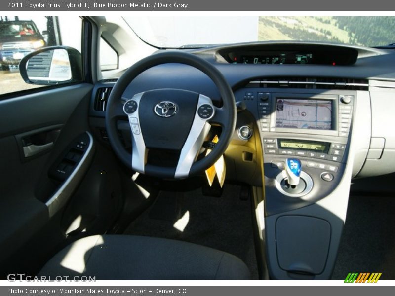 Blue Ribbon Metallic / Dark Gray 2011 Toyota Prius Hybrid III