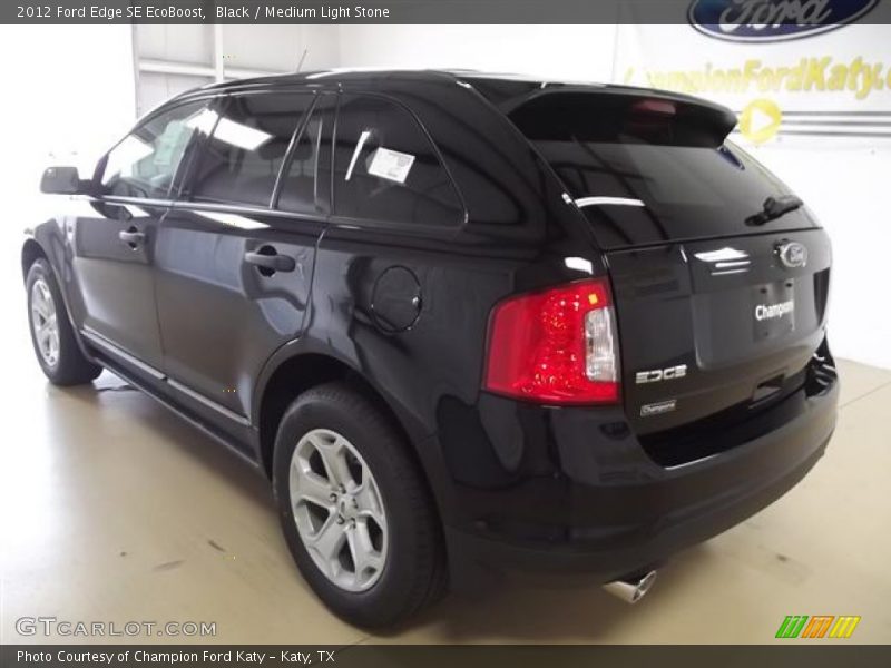 Black / Medium Light Stone 2012 Ford Edge SE EcoBoost