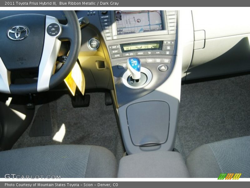 Blue Ribbon Metallic / Dark Gray 2011 Toyota Prius Hybrid III